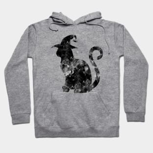 Witch Cat Watercolor Painting Hoodie